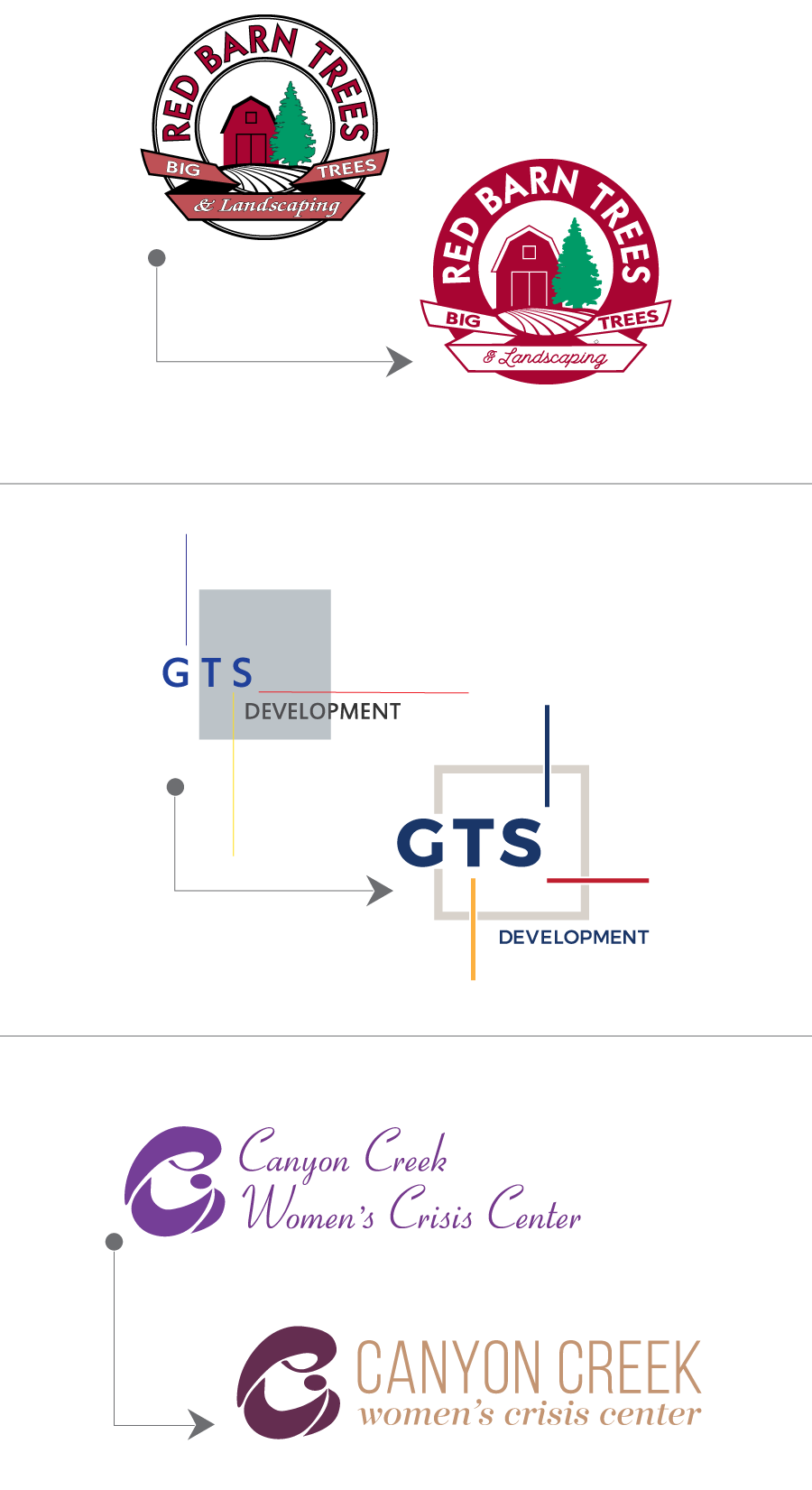 before after logos