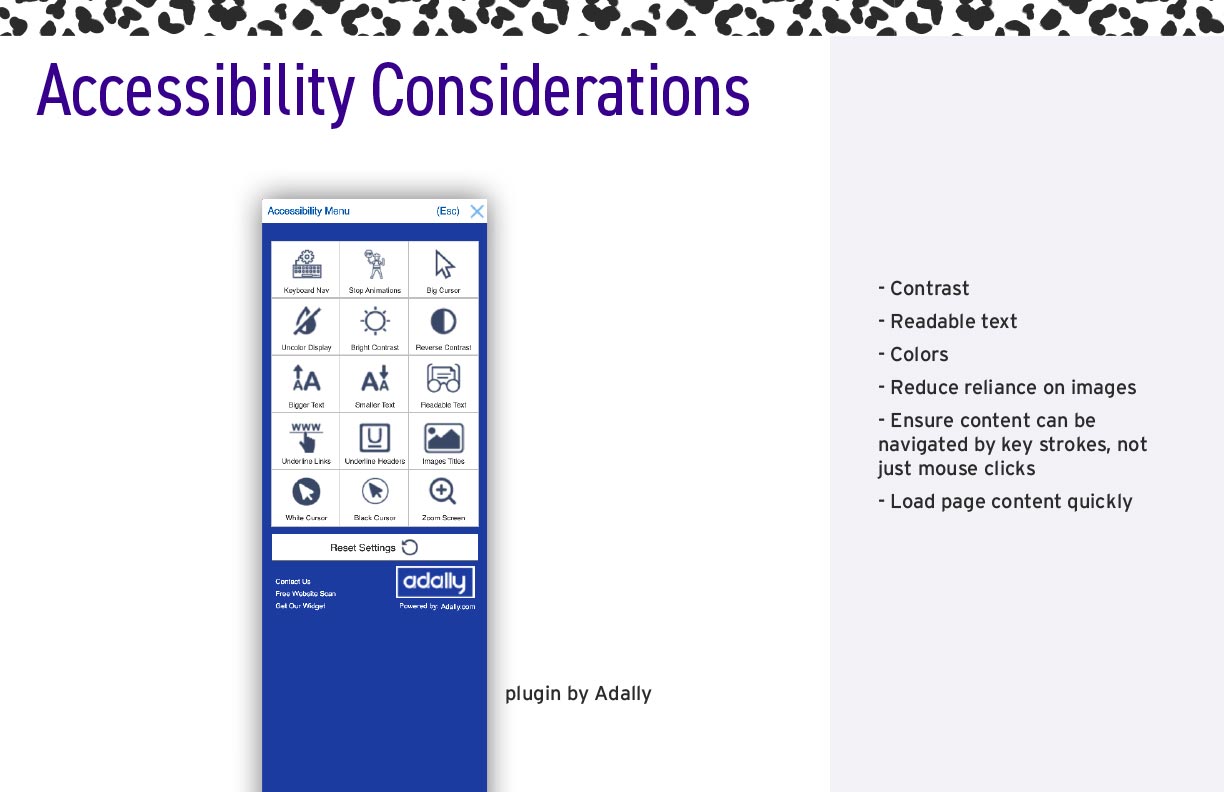 SLAC Accessibility Widget