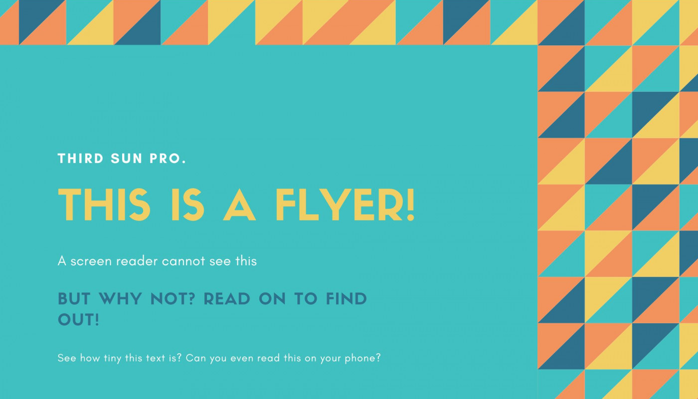 Third Sun | Utah Web + Design + Branding - But I love my flyer